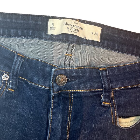 ABERCROMBIE & FITCH Women's Jeans Waist 29 Size 8 Mid Rise Straight Leg - Picture 4 of 10
